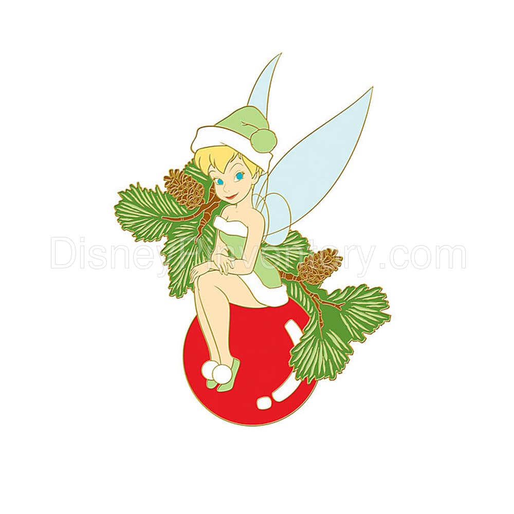 3-Pc. Holiday Magic Tinker Bell Pin Set - Christmas Tree Ornament Pin - Pin 6929