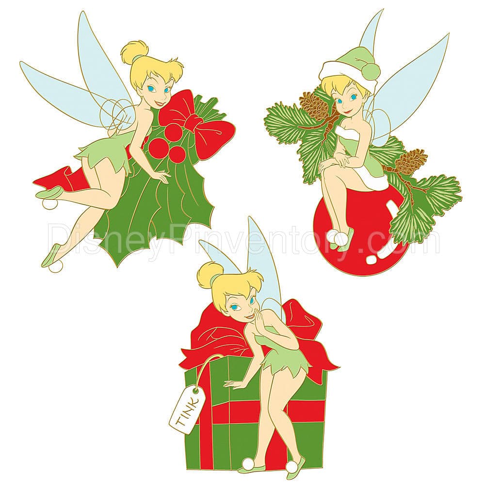 3-Pc. Holiday Magic Tinker Bell Pin Set - Pin 6938