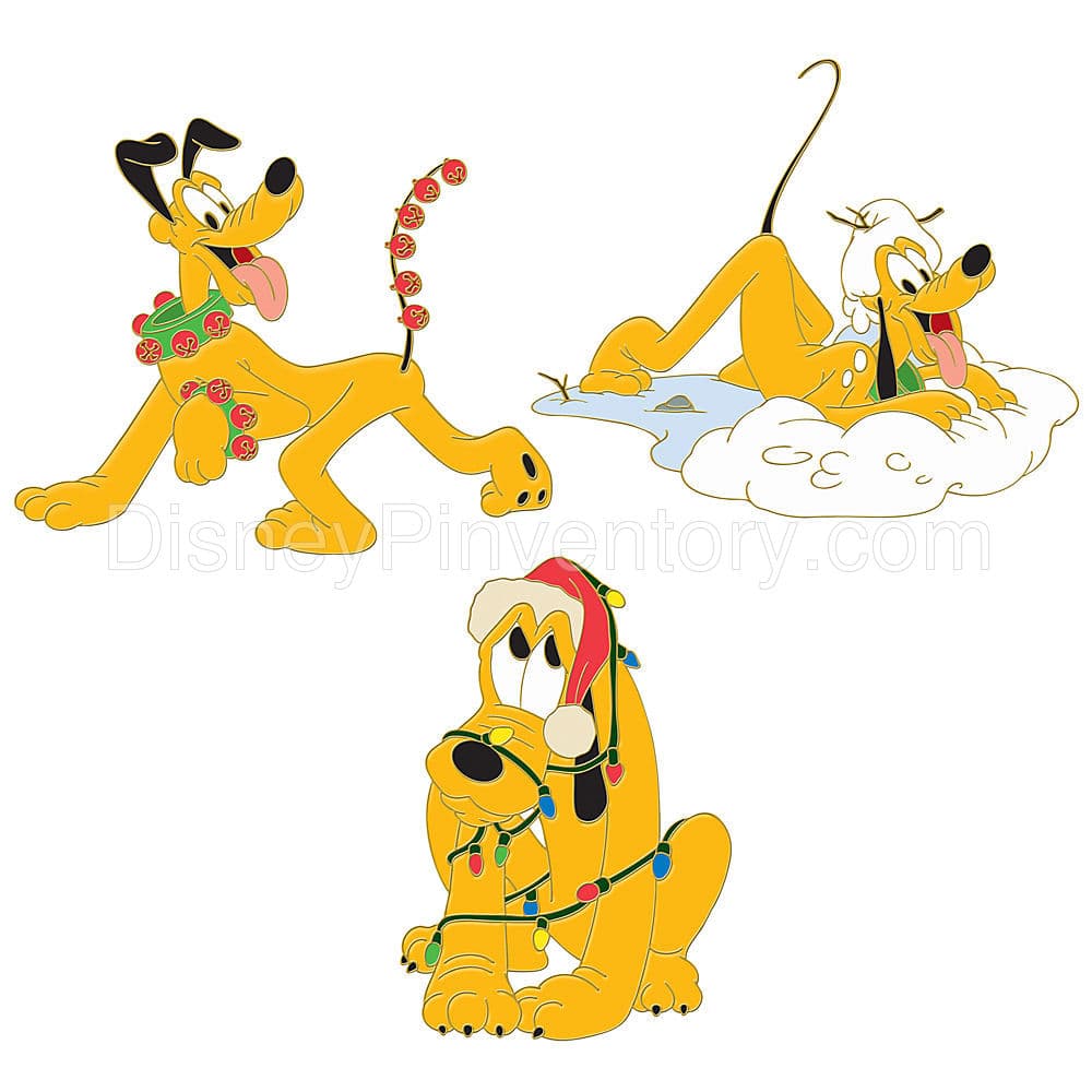 3-Pc. Holiday Fun Pluto Pin Set - Pin 7024