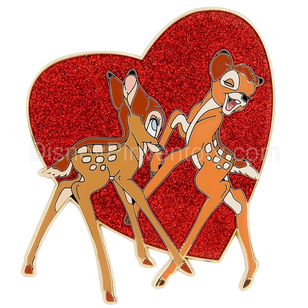 Jumbo Valentine Series Bambi & Faline Pin - Pin 7214