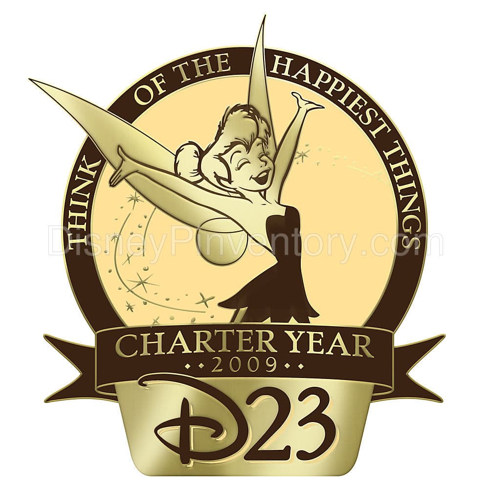 D23 Membership Exclusive Charter Year Tinker Bell Pin - Pin 7342
