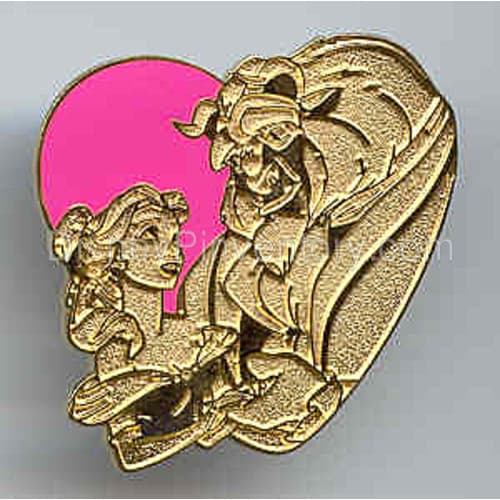 WDW Cast Lanyard Series - Beauty and the Beast Heart - Pin 751