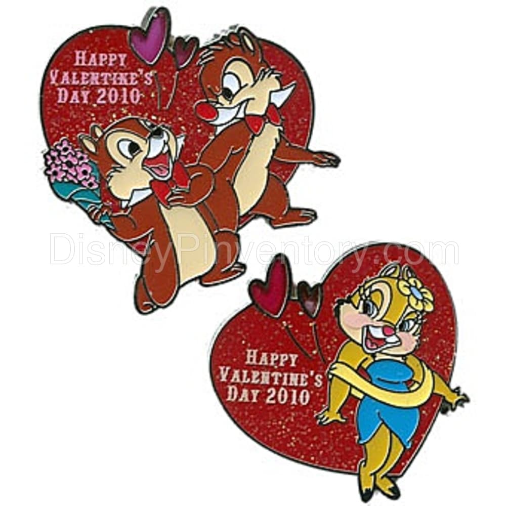 Valentine's Day 2010 - Chip, Dale and Clarice Set - Pin 8020