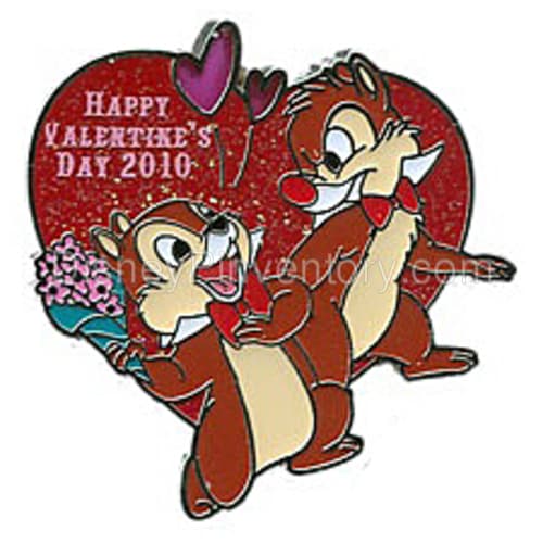 Valentine's Day 2010 - Chip, Dale and Clarice Set - Chip and Dale Pin - Pin 8021