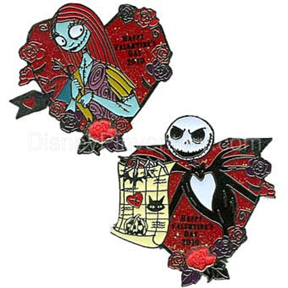 Happy Valentine's Day 2010 - Jack and Sally Set - Pin 8022