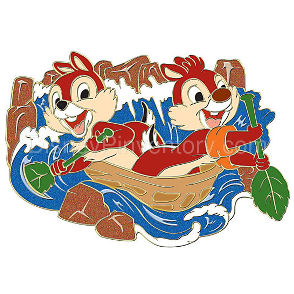 The Great Outdoors Chip an' Dale Pin Set - River Rafting - Pin 8065