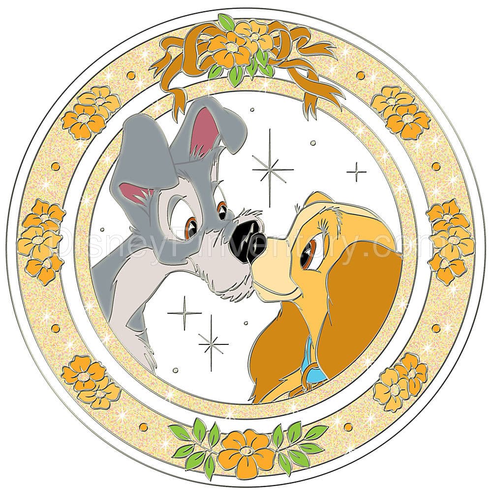 Disney Kiss Lady and the Tramp Pin - Pin 8079