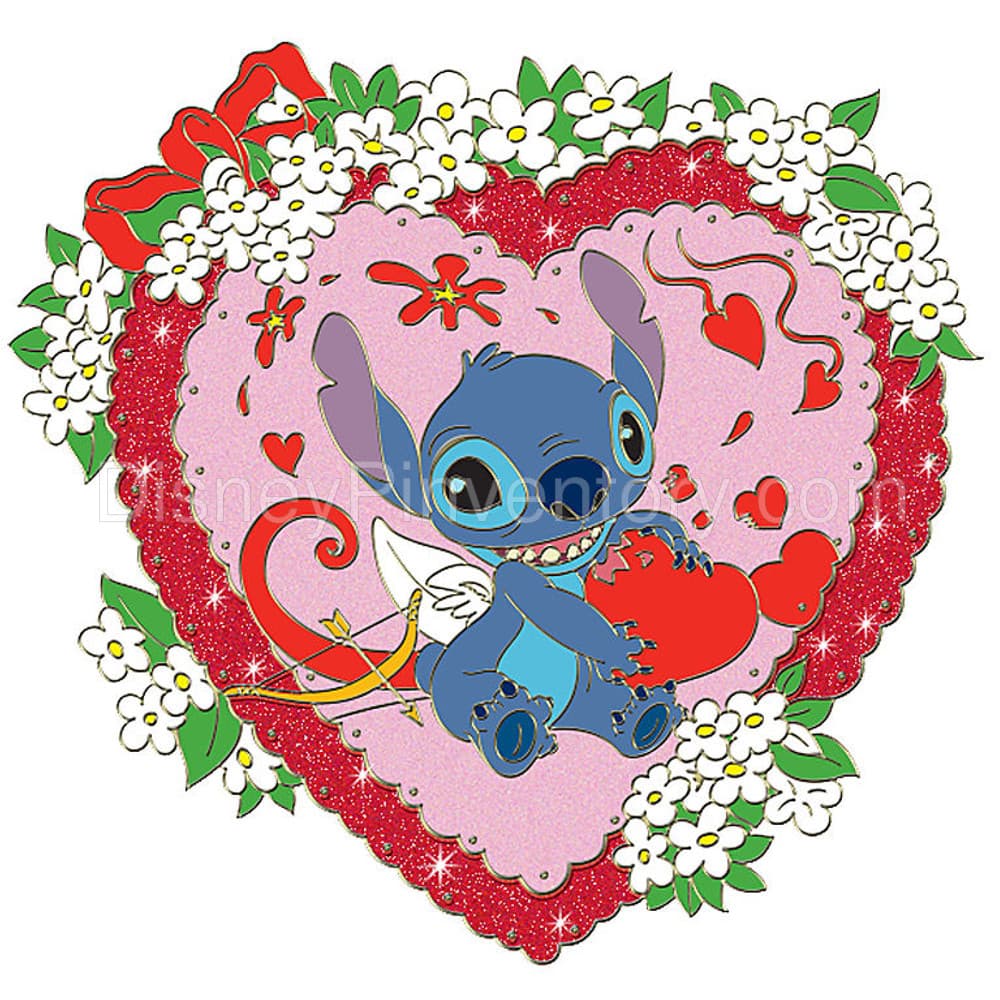 A Disney Valentine Pin Set - Stitch as Cupid - Pin 8088