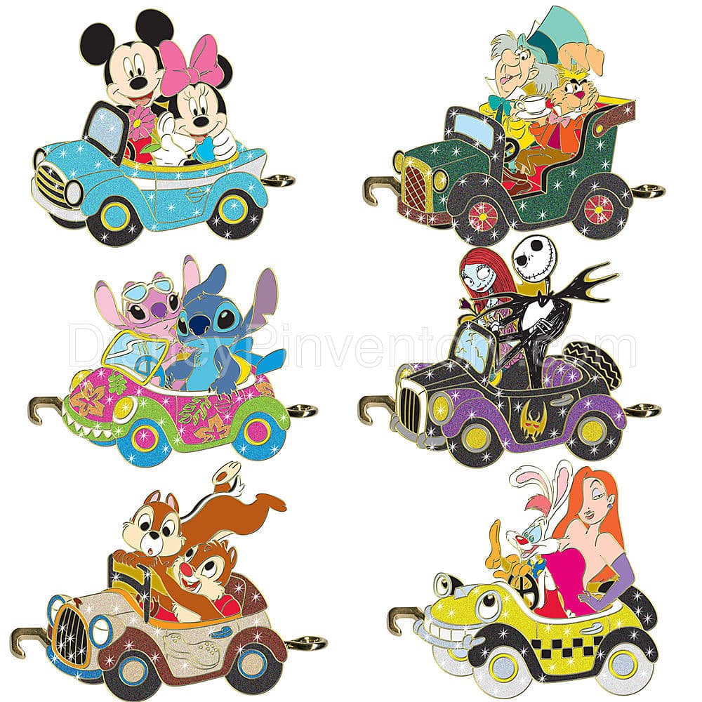 Disney Car Parade Pin Set -- 6-Pc. - Pin 8357