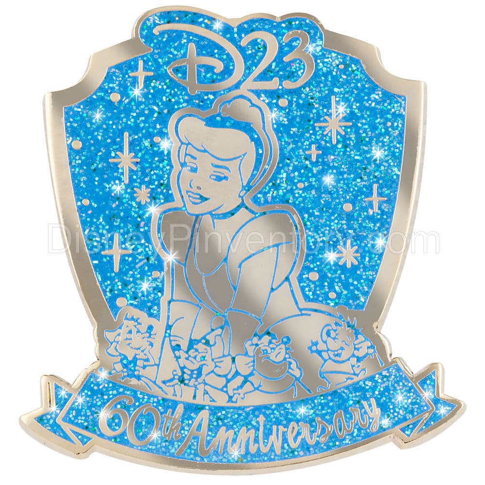 D23 Membership Exclusive 60th Anniversary Cinderella Pin - Pin 8369