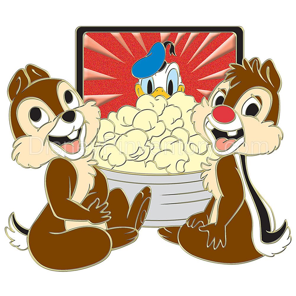 Chip an' Dale Pin Set - Watching TV - Pin 8392