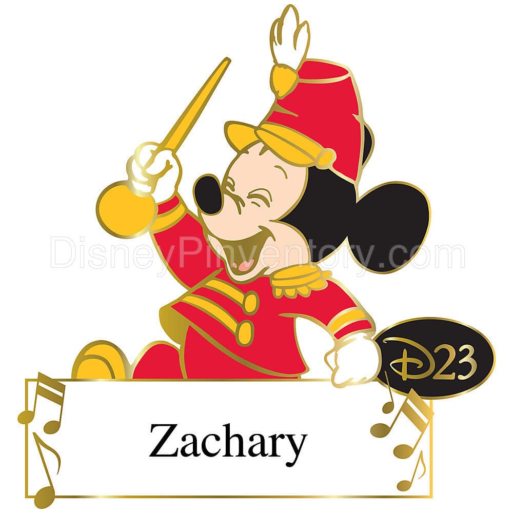 Personalized D23 Membership Exclusive Bandleader Mickey Mouse Pin - Pin 8433