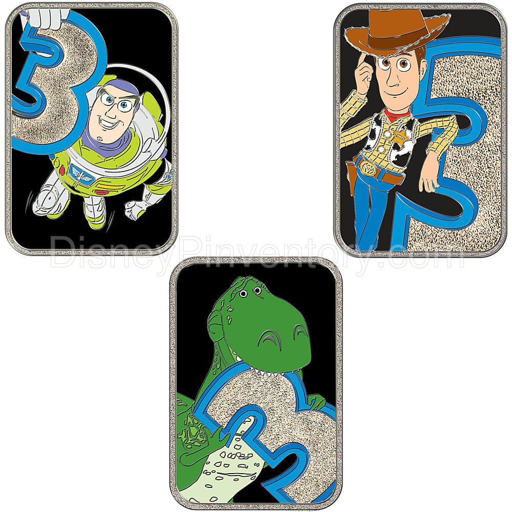 D23 Membership Exclusive Toy Story 3 Pin Set -- 3-Pc. - Pin 8480