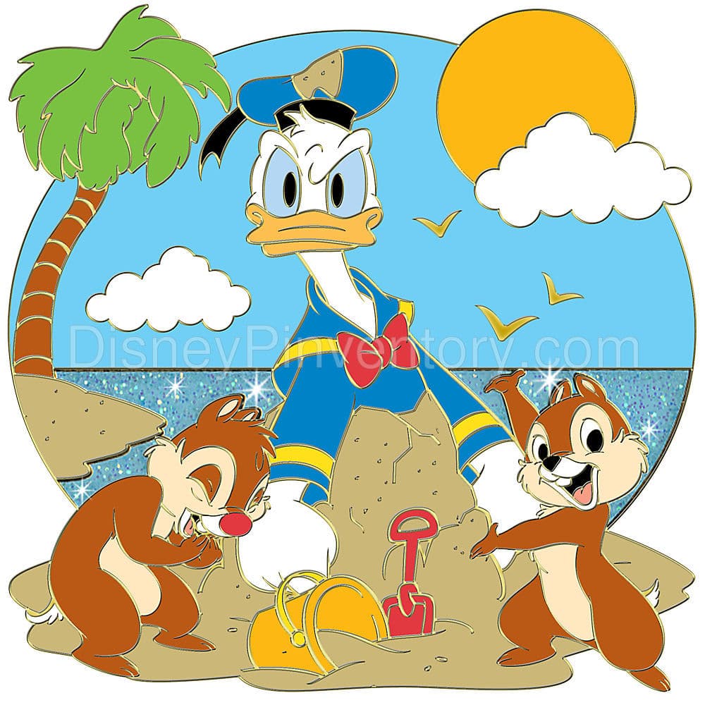 Summer Time Series Donald Duck with Chip an' Dale Pin - Pin 8500