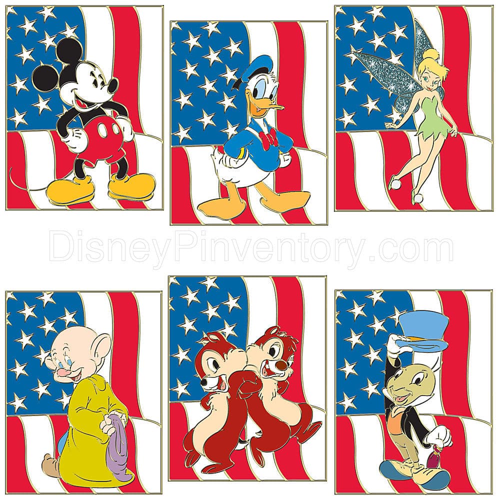 4th of July Pin Set -- 6-Pc. - Pin 8523