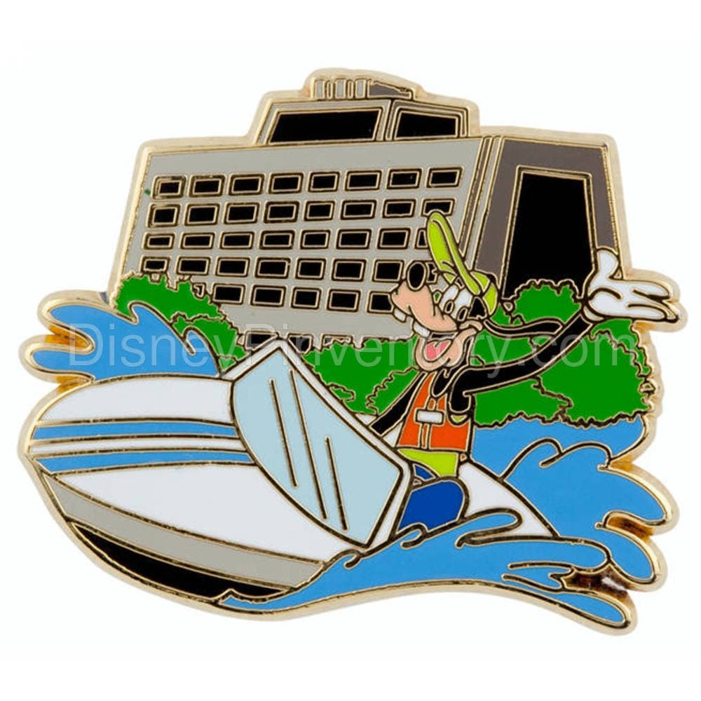 Deluxe Walt Disney World Resort Pin Starter Set - Goofy at the Contemporary Resort Pin - Pin 8683