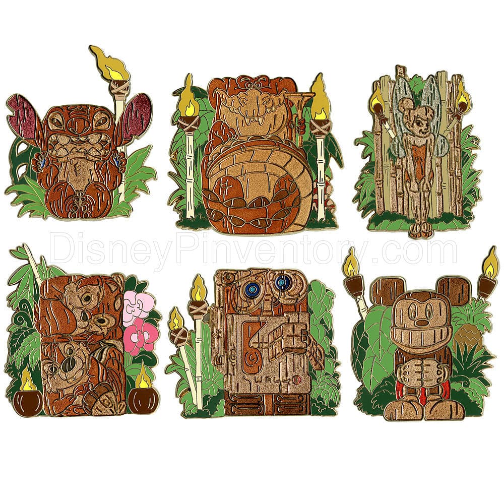 Tiki Pin Set -- 6-Pc. - Pin 8789