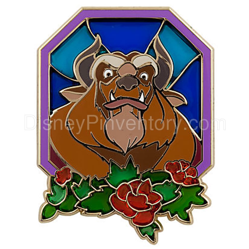 Stained Glass Beauty and the Beast Pin Set - Beast - Pin 8827