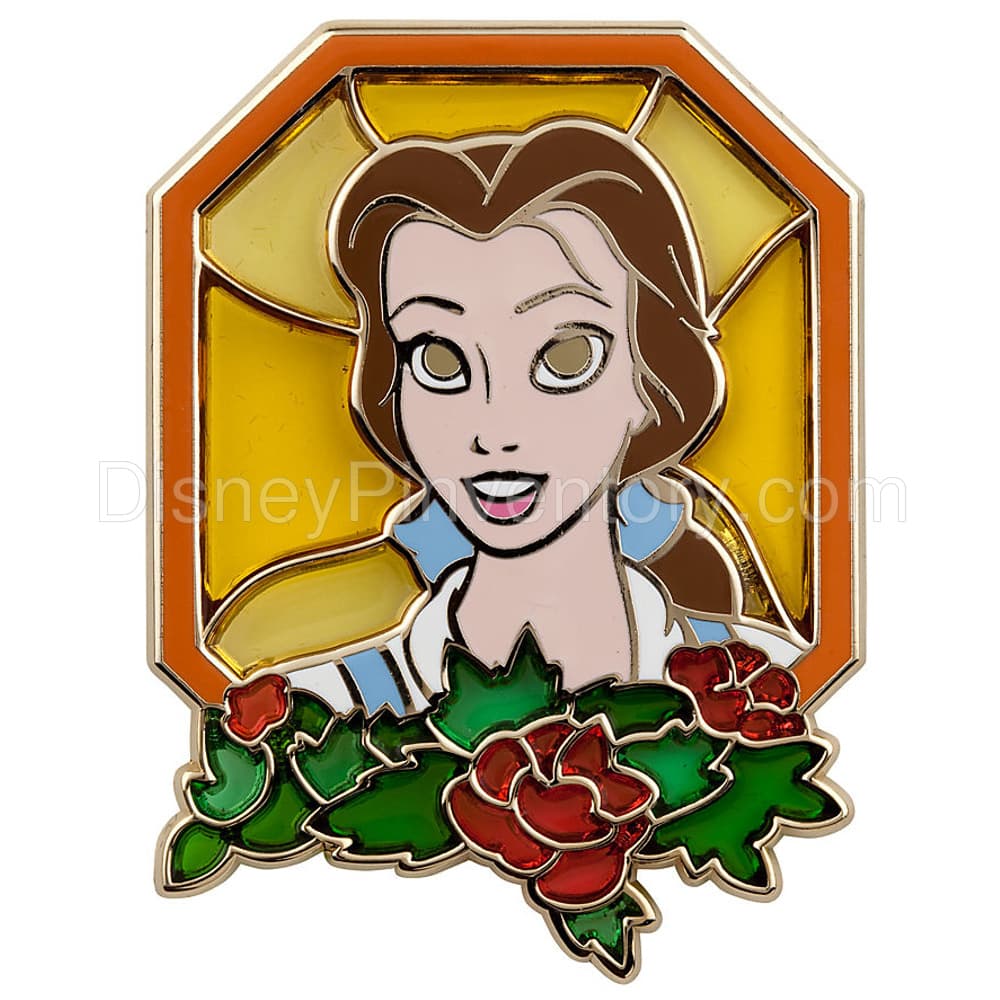 Stained Glass Beauty and the Beast Pin Set - Belle - Pin 8828