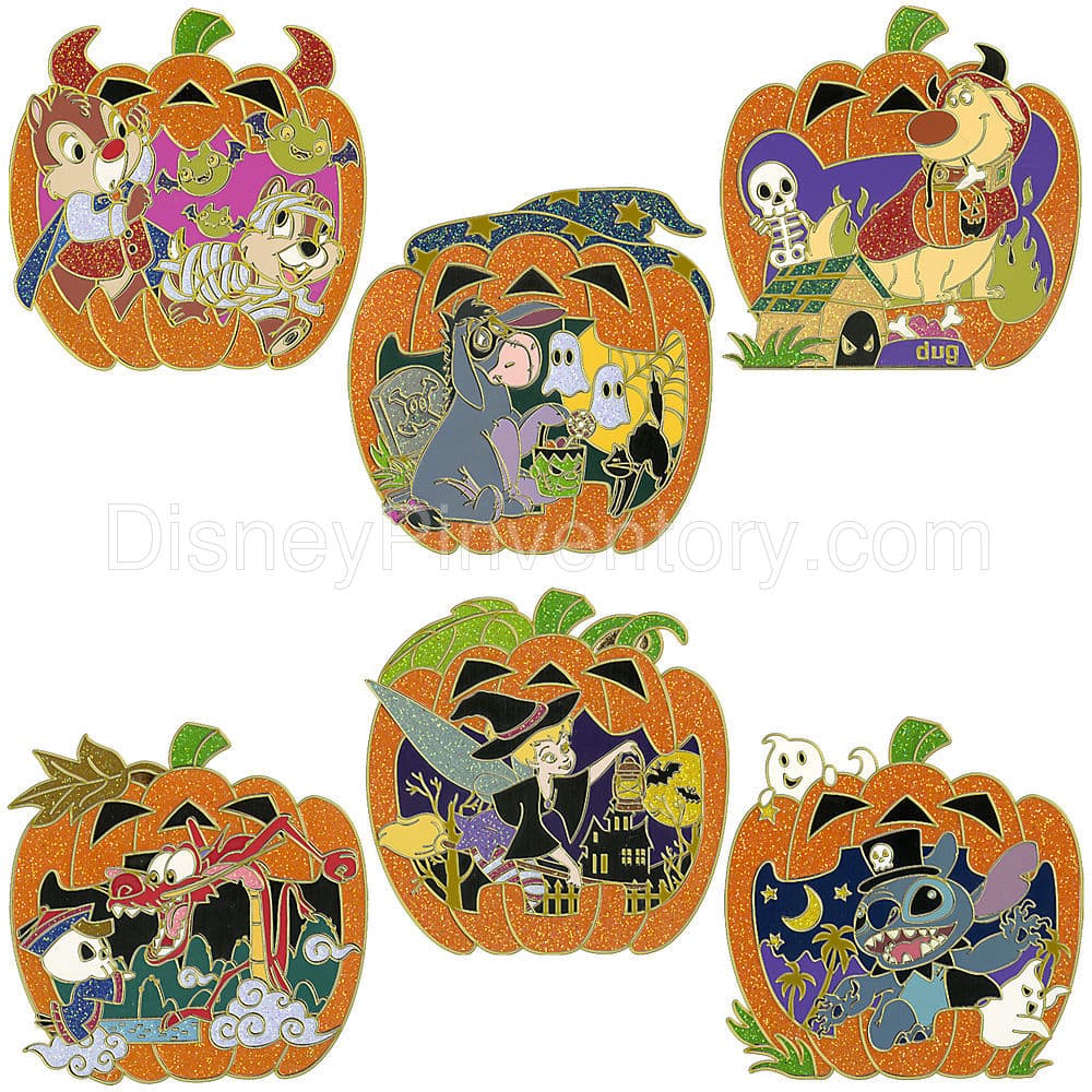 Halloween Pumpkin Pin Set -- 6-Pc. - Pin 8973
