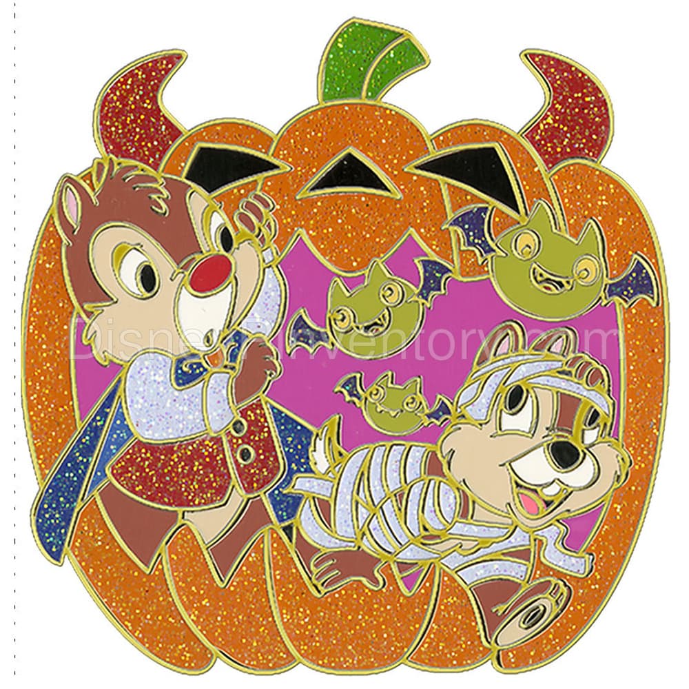 Halloween Pumpkin Pin Set - Chip an' Dale - Pin 8974