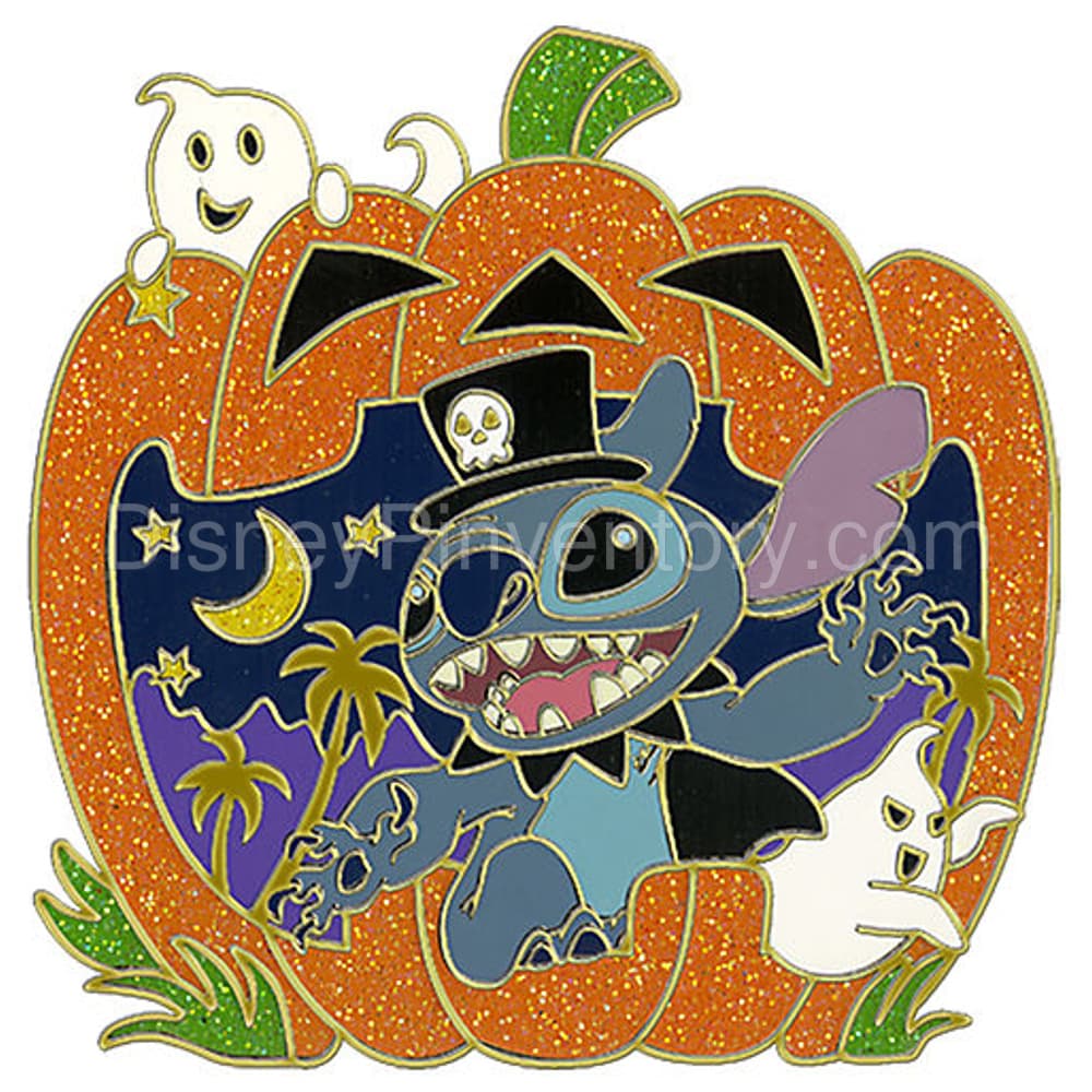 Halloween Pumpkin Pin Set - Stitch - Pin 8978