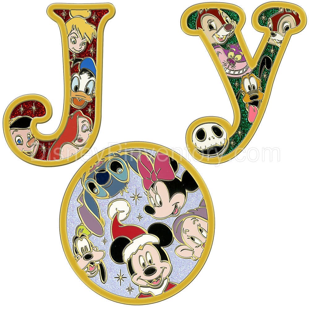 Jumbo Holiday Joy Pin Set -- 3-Pc. - Pin 9037