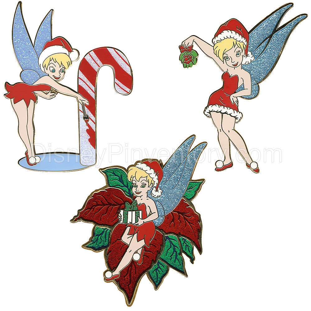 Christmas Tinker Bell Pin Set -- 3-Pc. - Pin 9126