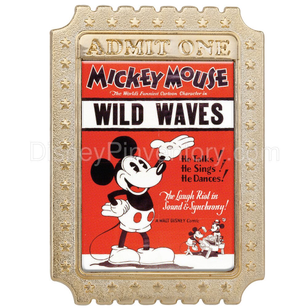 Disney Nostalgia ''Wild Waves'' Mickey Mouse Pin - Pin 9237