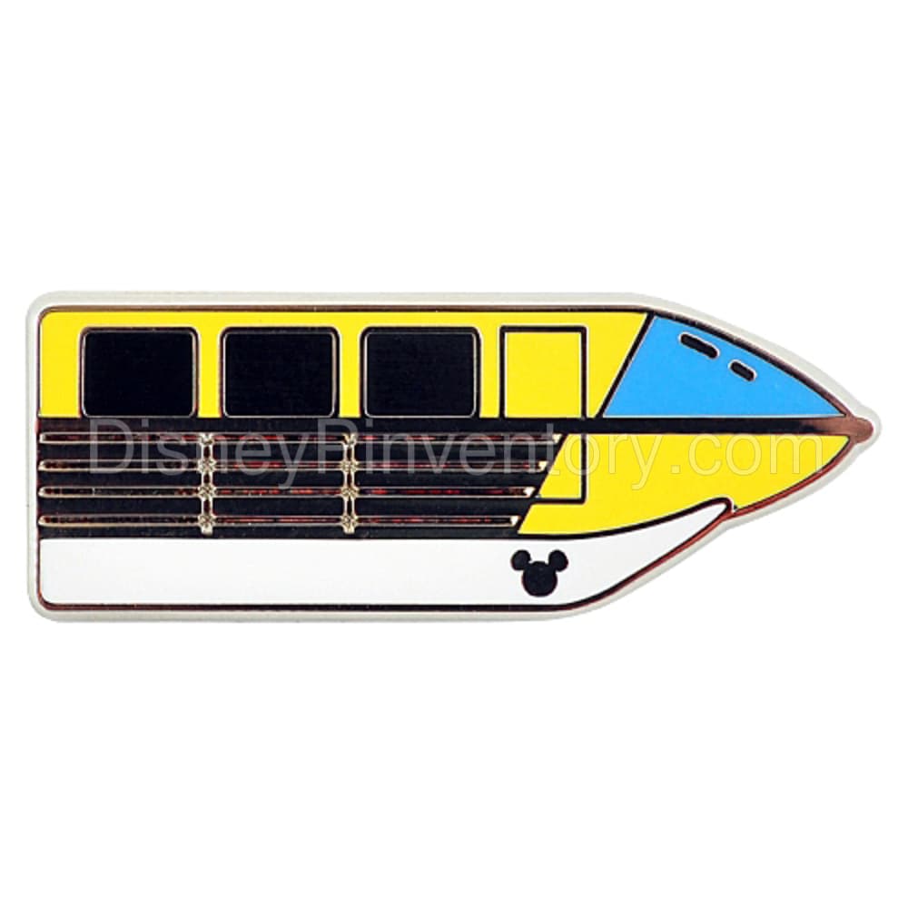 2011 Hidden Mickey Series - Wave A - Monorail Collection - Mark II Yellow - Pin 9253