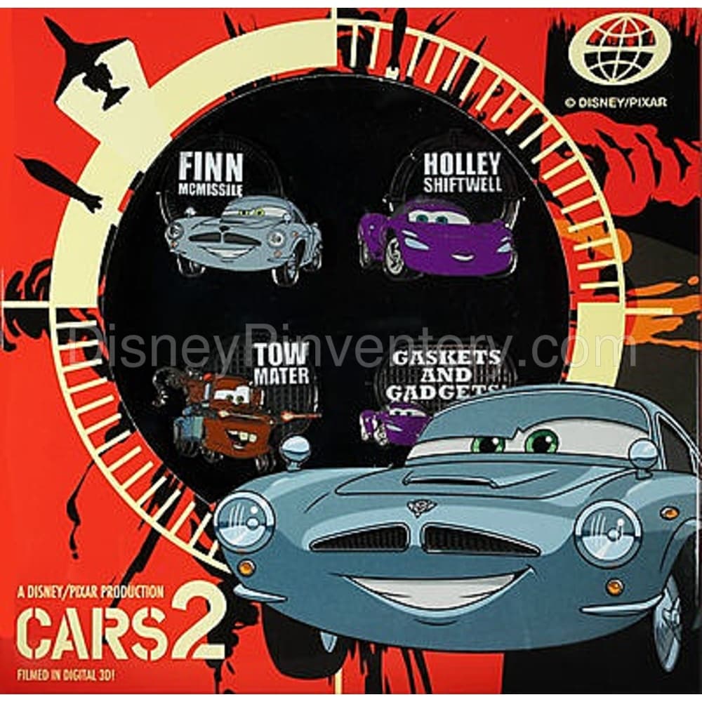Disney-Pixar Cars 2 - 4 + 1 Mystery Pin Set - Pin 9606
