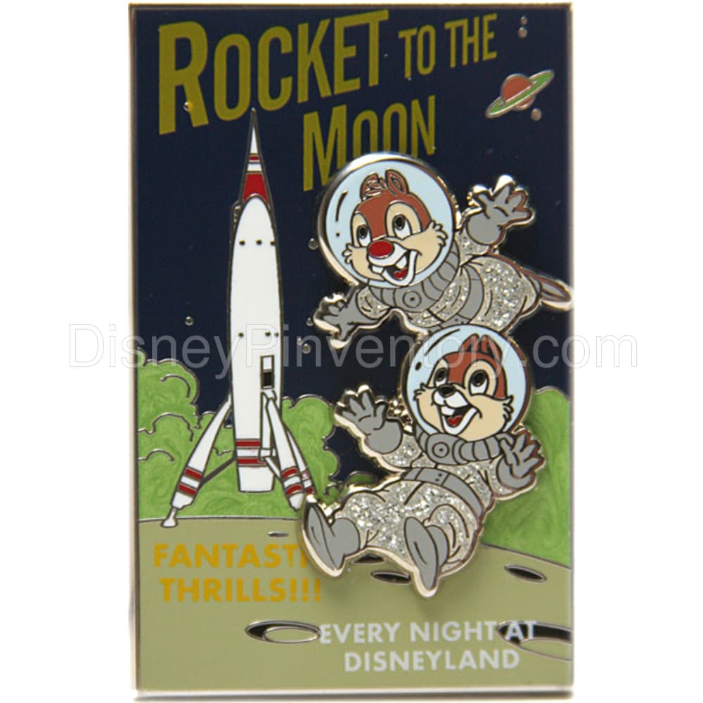 Sci-Fi Academy - Postcard and Pin - Rocket to the Moon - Pin 9692