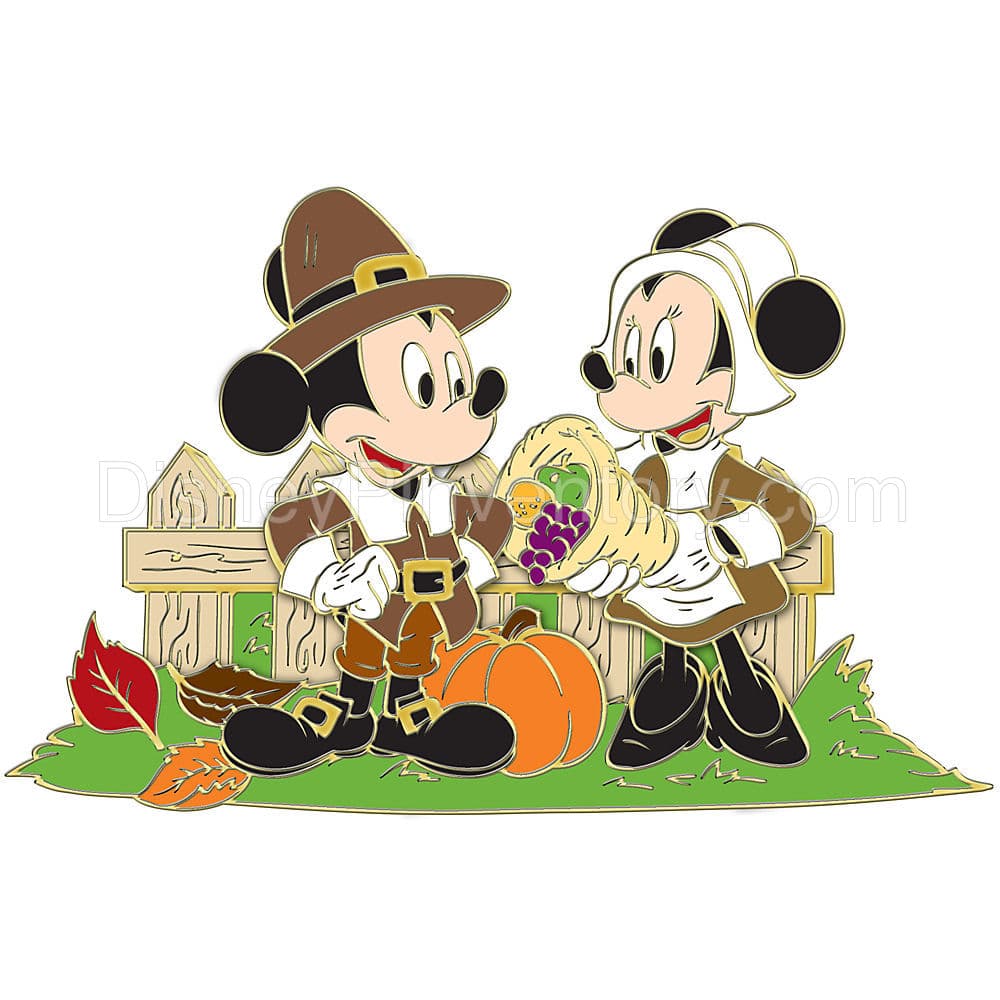 Minnie and Mickey Mouse Thanksgiving Pin - Pin 9996