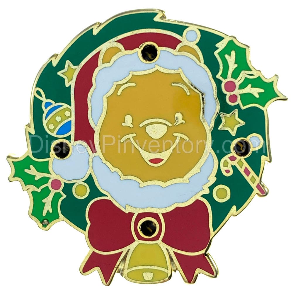 Pooh Christmas Wreath - Pin 1017