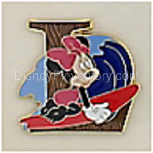 Aulani Letters Frame Set - Letter L - Minnie Mouse Pin - Pin 11046