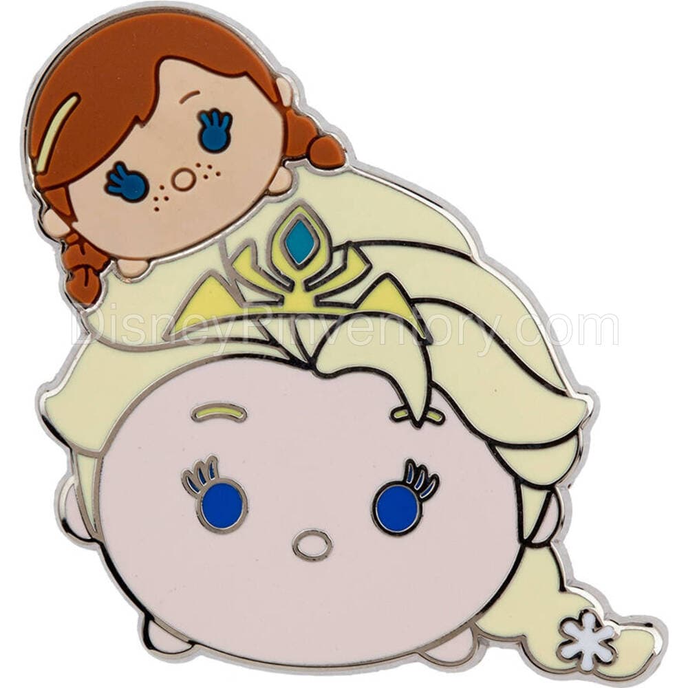 Disney "Tsum Tsum" Pin Trading Booster Set - Elsa with Anna Pin - Pin 11738