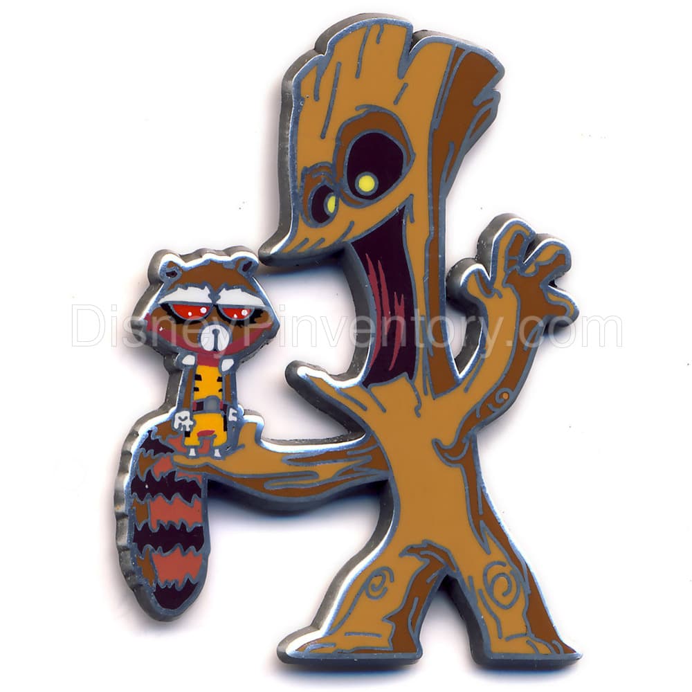 SDCC 2015: Marvel Guardians of the Galaxy Pin Set - Rocket & Groot Pin - Pin 11814