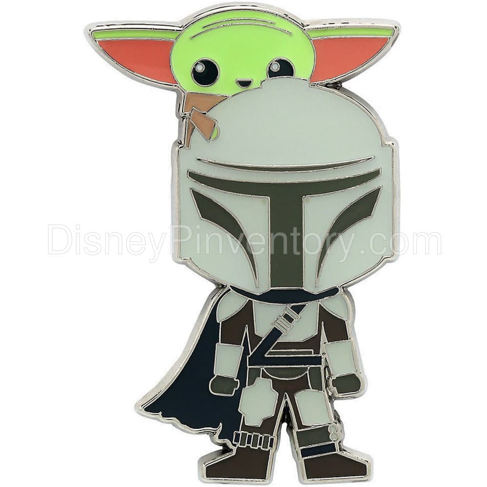 Star Wars The Mandalorian Mando & The Child Chibi Enamel Pin - BoxLunch Exclusive - Pin 12888