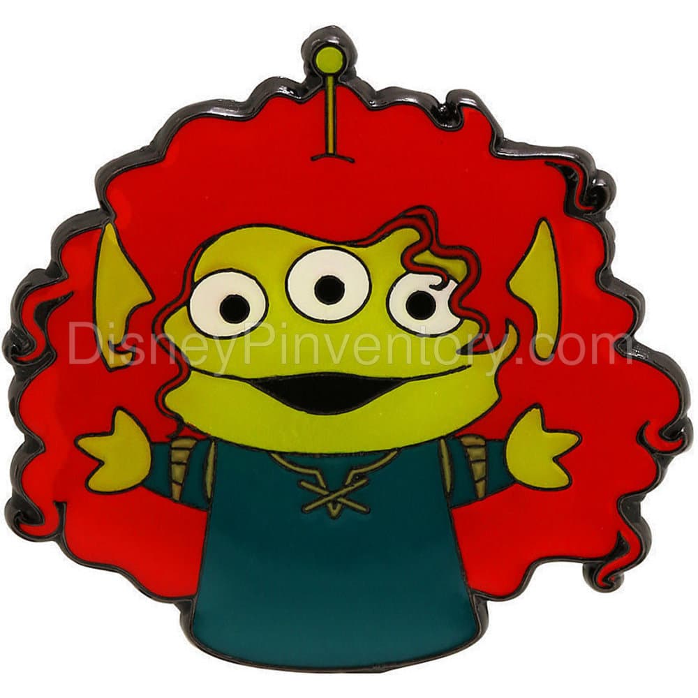 Loungefly Disney Pixar Alien Remix Merida Enamel Pin - Pin 14655
