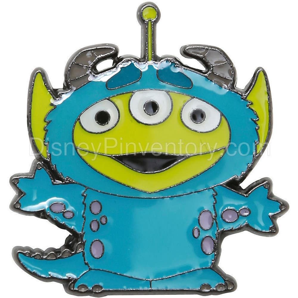 Loungefly Disney Pixar Remix Alien as Sulley Enamel Pin - BoxLunch Exclusive - Pin 14657