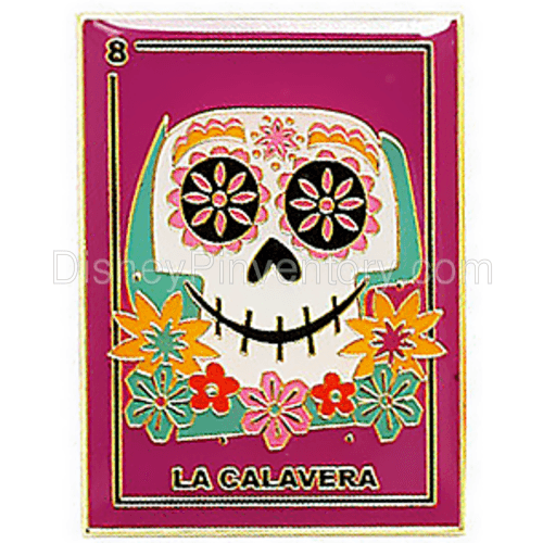 Loungefly Disney Pixar Coco Loteria Cards Blind Box - La Clavera (Skull) Pin - Pin 15298