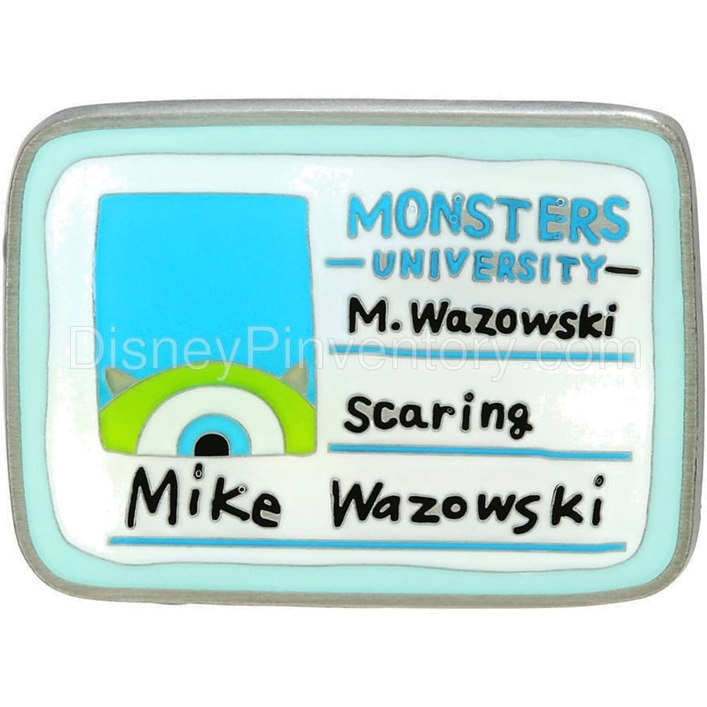 Loungefly Disney Pixar Monsters University Mike Wazowski ID Card Enamel Pin - Pin 17693