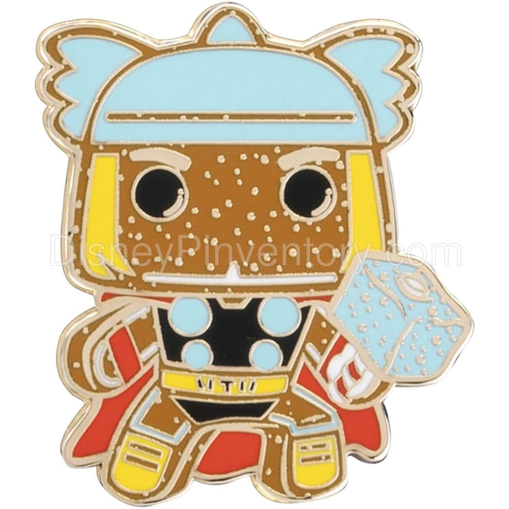 Loungefly: Marvel Gingerbread - Avengers 8 Piece Pin Set - Thor Pin - Amazon Exclusive - Pin 17768