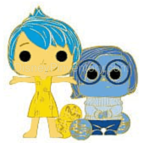 Funko Pop! by Loungefly Pixar Blind Box Pin Collection - Joy & Sadness Pin - Pin 18352