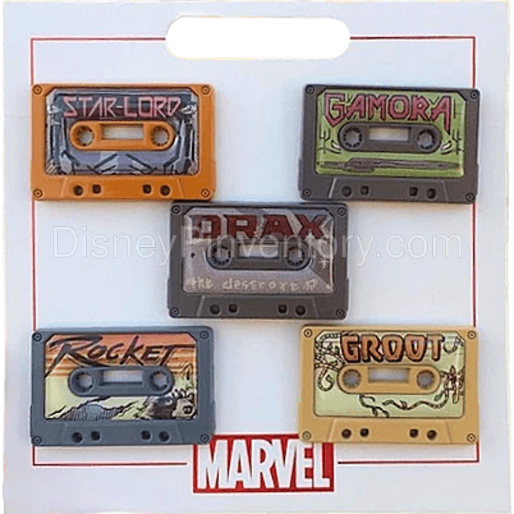 Guardians of the Galaxy Cassette Tape Pin Set - Pin 19816