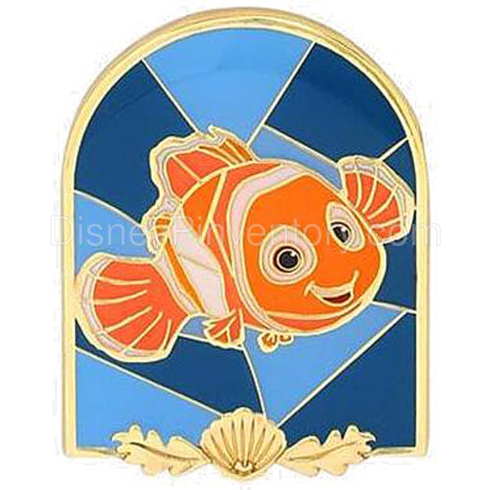 Loungefly Disney Pixar Characters Stained Glass Portraits Blind Box Pin Set - Nemo Pin - BoxLunch Exclusive - Pin 20558