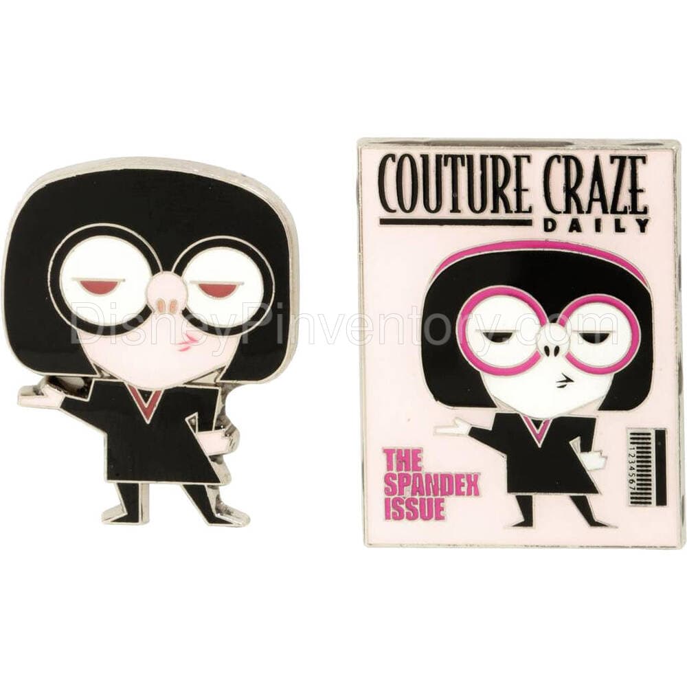 Disney Pixar Incredibles 2 Edna Mode Enamel Pin Set - BoxLunch Exclusive - Pin 23198