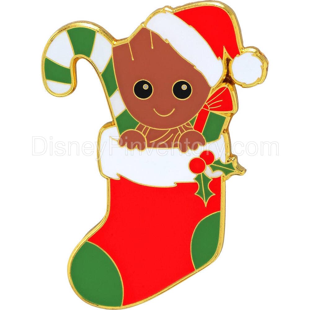 Loungefly Guardians of the Galaxy Groot Stocking Enamel Pin - BoxLunch Exclusive - Pin 24169