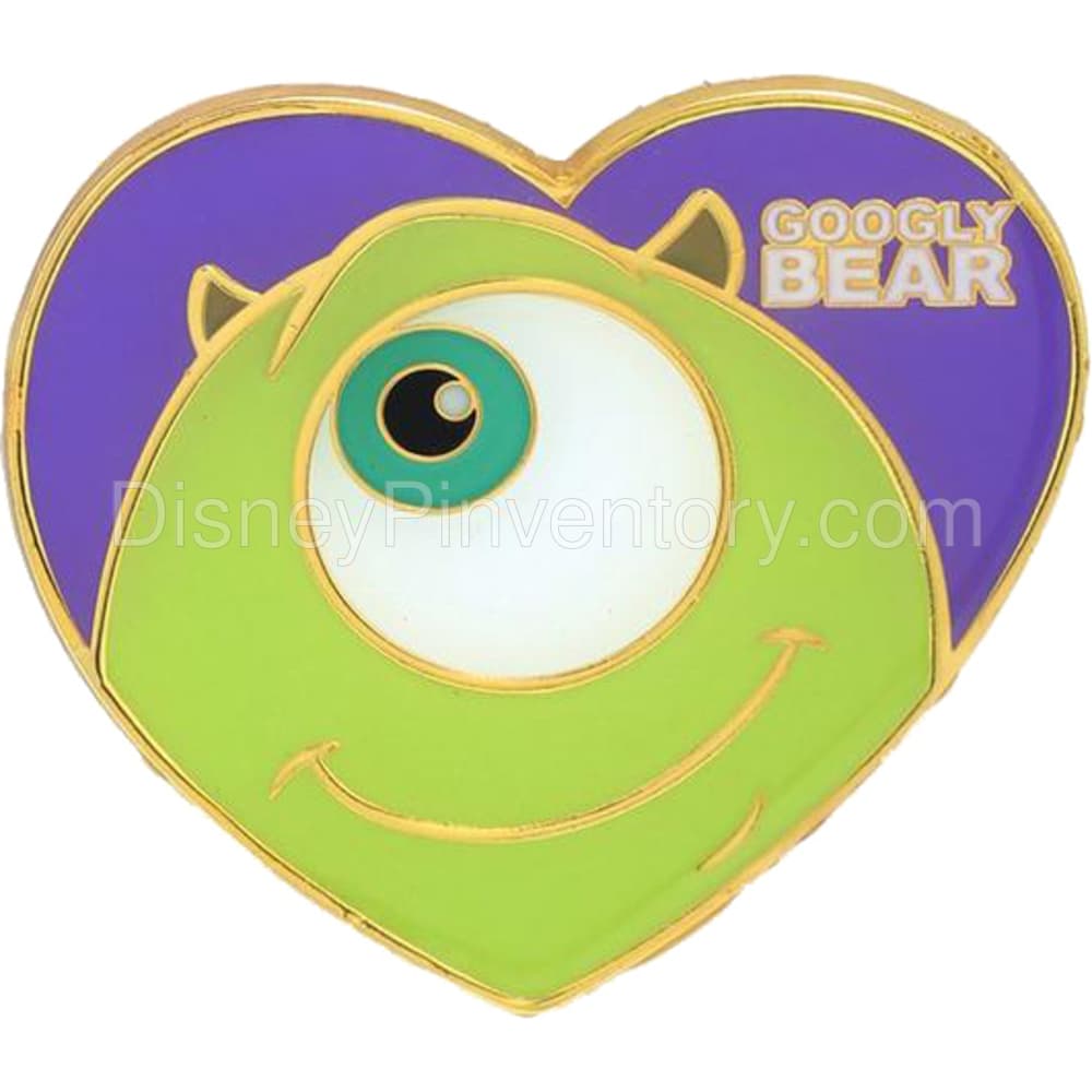 Loungefly Disney Pixar Monsters, Inc. Mike & Celia Pet Names Pin Set - Googly Bear Pin - BoxLunch Exclusive - Pin 25552