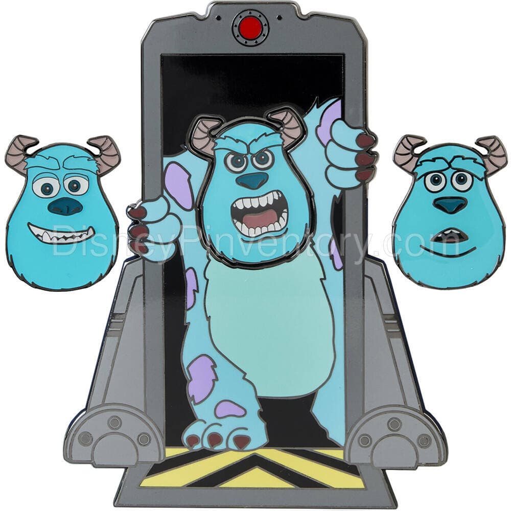 Pixar Sulley Door Mixed Emotions 4-Piece Pin Set - Pin 28052